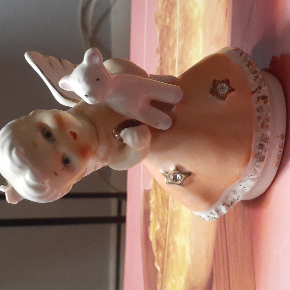 Vintage Aries porcelain Figurine.